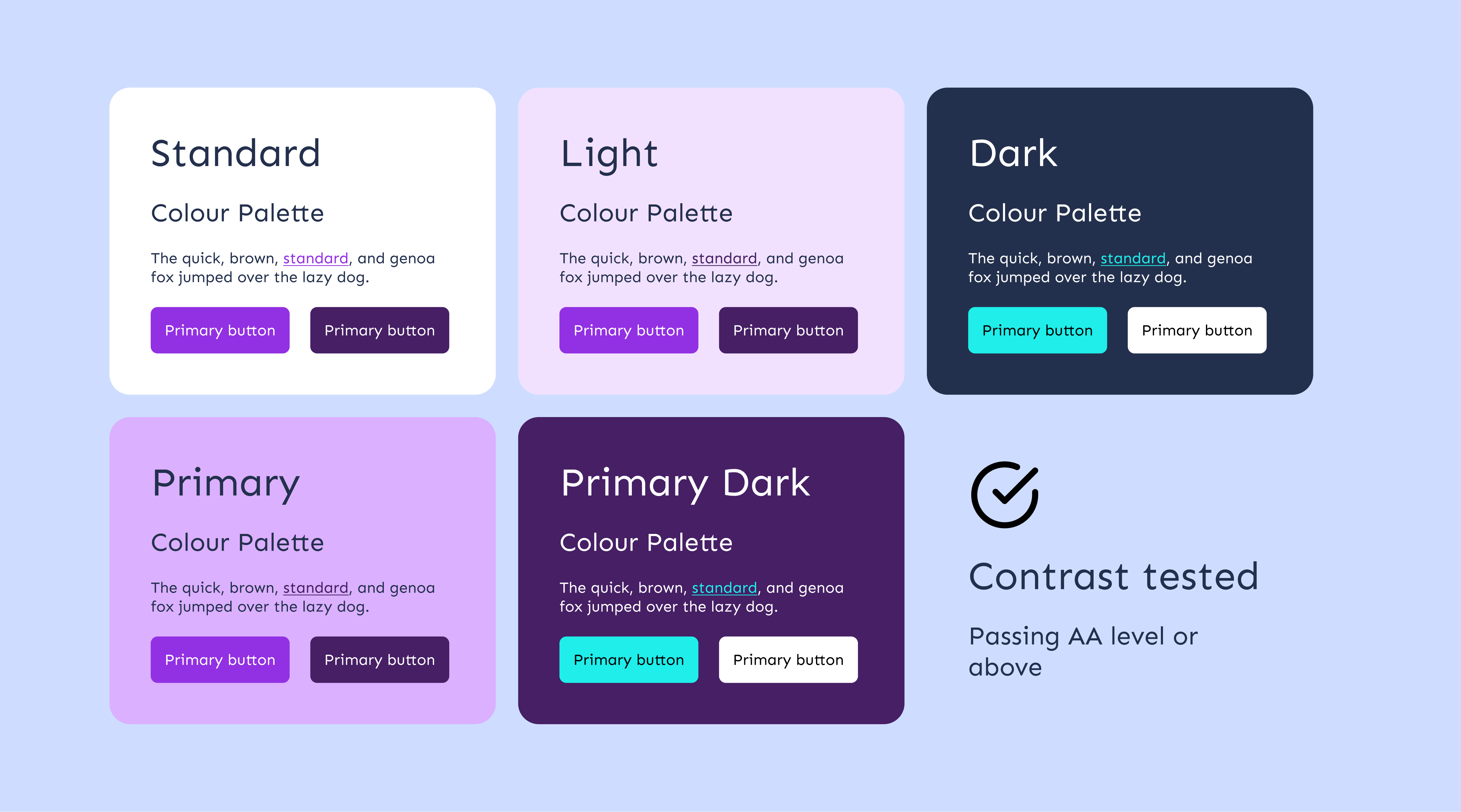 Colour palette components