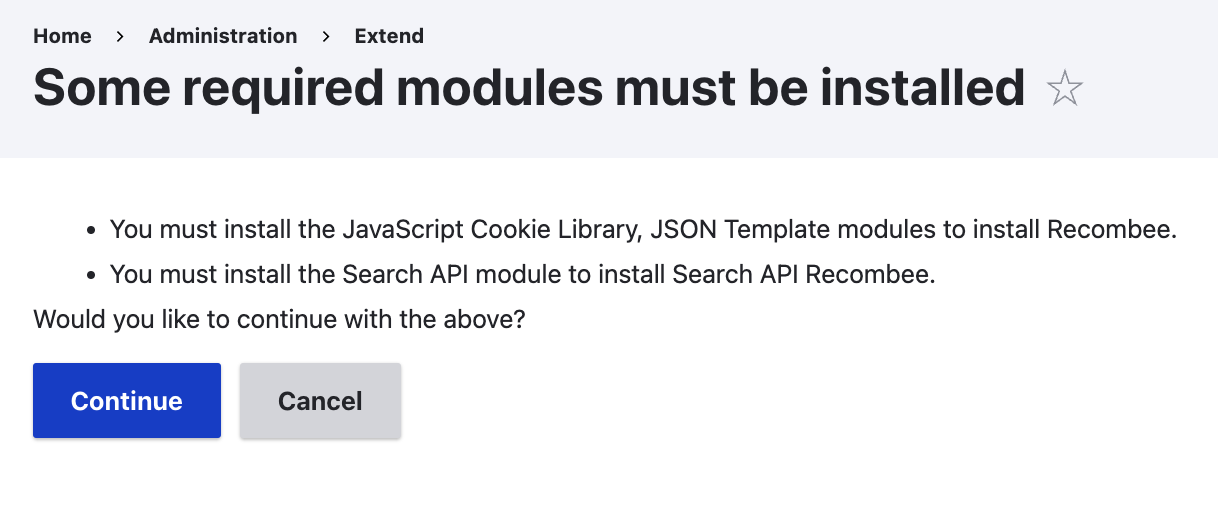 Recombee dependencies