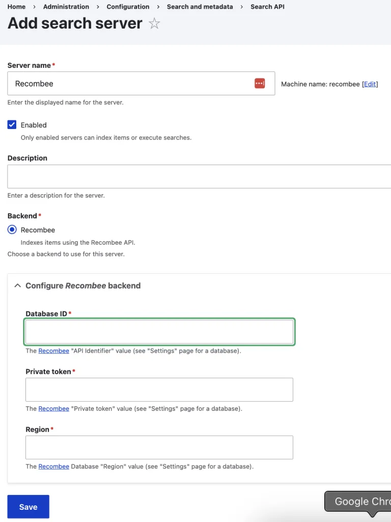 Add search server