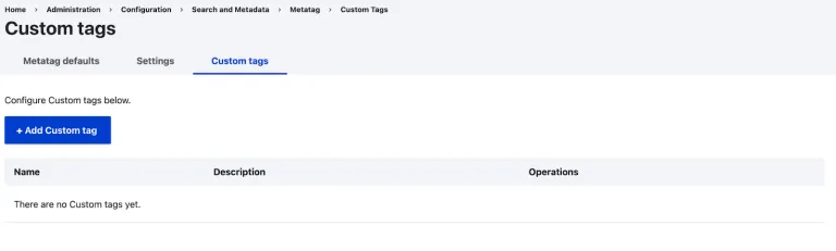 Custom Meta Tags
