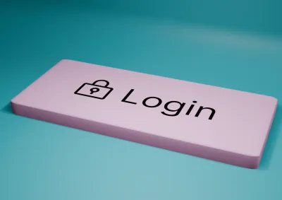 login button to access protected content