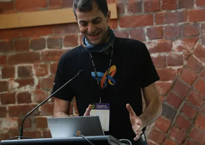 Marji presenting at DrupalSouth Wellington 2026