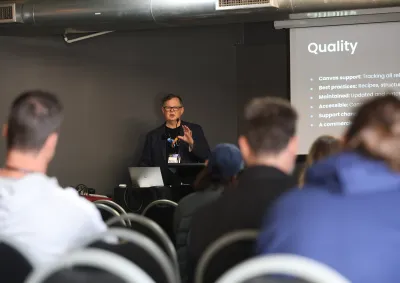 Murray presenting at DrupalSouth Wellington 2026