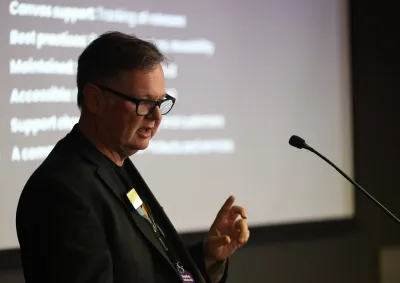 Murray presenting at DrupalSouth Wellington 2026