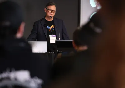 Murray presenting at DrupalSouth Wellington 2026