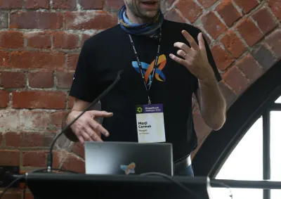 Marji presenting at DrupalSouth Wellington 2026