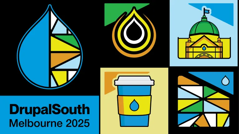 DrupalSouth Melbourne 2025 logo design