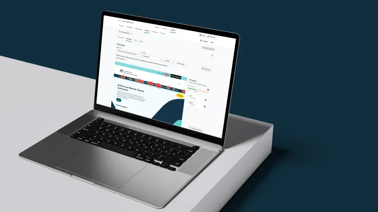 Optimal workshop user testing on a macbook