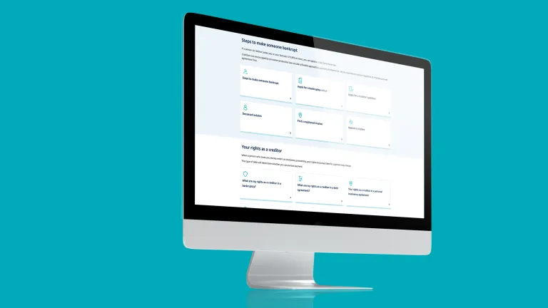 AFSA website on an iMac 