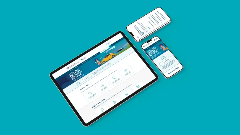 PPSR website on hand held devices