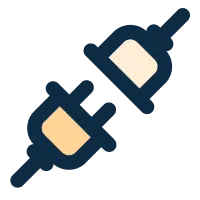 Unplugged power cords icon