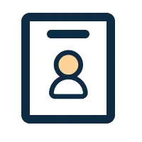Identification badge icon