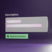 Generating description text with Drupal AI