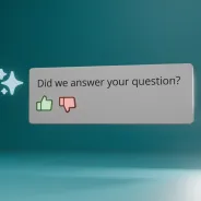 Chatbot asking if a user it answered their question