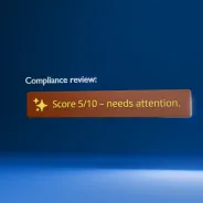 Compliance review score: 5/10